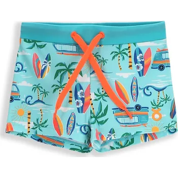 Pánské plavky LEMON EXPLORE Dětské plavecké boxerky se šňůrkou WL5 92 VÍCEBAREVNÁ