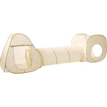 Hračka na písek 3 SPROUTS Dětský Stan a tunel 3 v 1 Recycled 3 Sprouts Terrazzo Beige