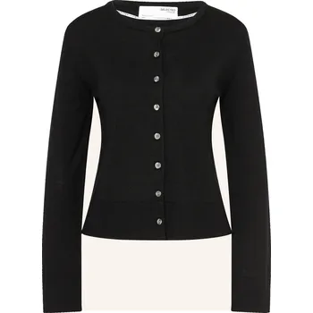 Dámský svetr Selected Femme Dámský Pletený Kardigan, černá, 34