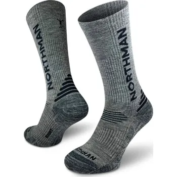 Pánské ponožky Ponožky NORTHMAN VELES MERINO Barva: Šedá, Velikost: 36-41