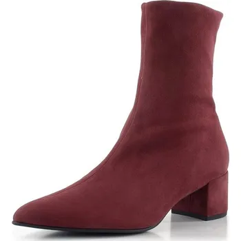 Dámské kozačky Högl elegantní semišový kotník na podpatku cabernet 0-104712-4400 - 38 | P698533