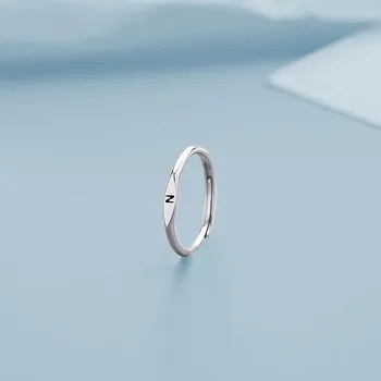 Prsten Minimalistický nastavitelný prsten s písmenem | dámský doplněk - RI23Y0143-N