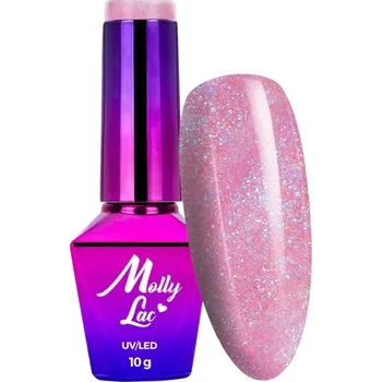 Přípravek na nehty Hybridní lak na nehty MOLLYLAC 10g Wedding Dream & Champagne Č. 383