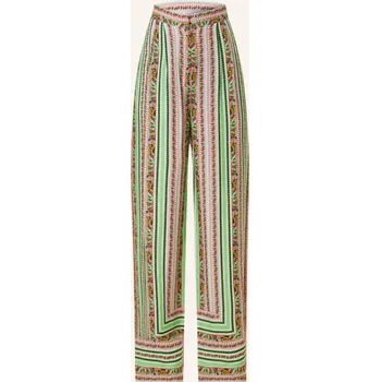 Dámské kalhoty Mrs & Hugs Dámské Marlene Kalhoty S Hedvábím, mátová / růžová...