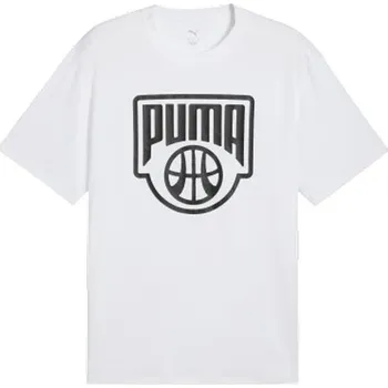 Pánské tričko Pánské triko Puma POSTERIZE TEE I XXL Bílá, Černá