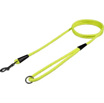 Vodítko pro psa BAFPET Vodítko lano, SPIRÁLA JEDNOBAREVNÁ - Žlutá (150 cm)