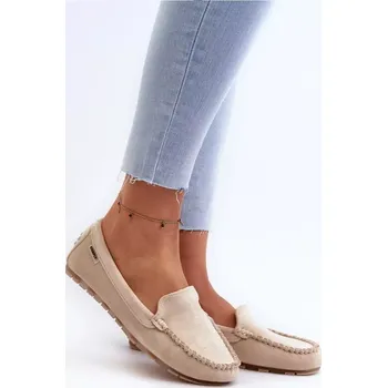 Dámské mokasíny Dámské mokasíny DF937 Světle béžová - Step in style světle béžová 38
