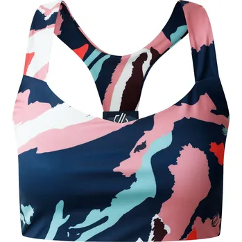 Podprsenka DARE 2B Dámská sportovní podprsenka Marble Swirl M BÍLÁ|MODRÁ|RŮŽOVÁ