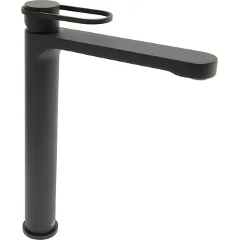 SAT Vysoká umyvadlová baterie SAT Fusion bez výpusti matná černá SATBSFU285KPCC SATBSFU285KPCC