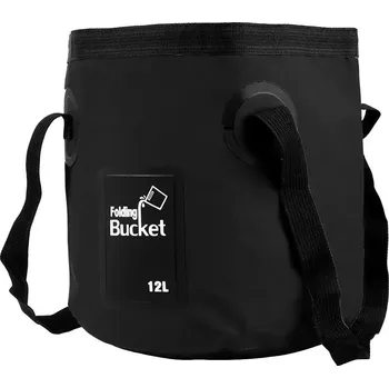 kbelík Skládací přenosný kbelík na vodu | cestovní kbelík, kempingové vybavení - Černý