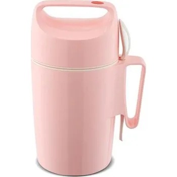 Termobox Termoska na jídlo se lžičkou Rotpunkt 850PI růžová, 850 ml