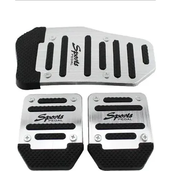 Pedál na kolo Hliníkové protiskluzové sportovní pedály auta | autopedály, kryty pedálů - Ruční stříbrná sada