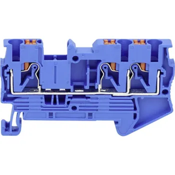 TRU COMPONENTS TC-JPT6-TW Blue průchodková svorka 8.2 mm rychlé připojení 0.5 mm² 6 mm² modrá 1 ks