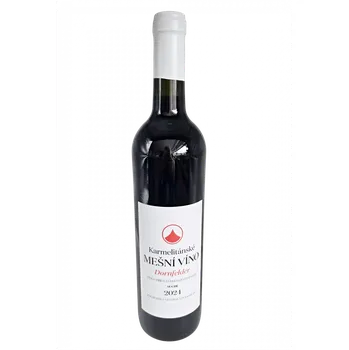 Víno Dornfelder 2024, pozdní sběr, suché (Karmelitánské mešní víno)