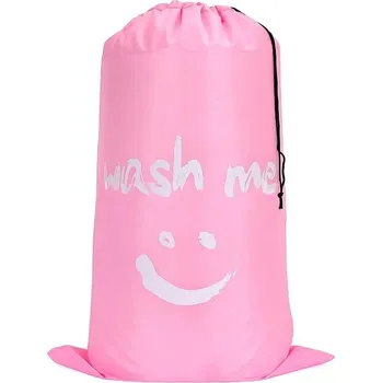 Pytel na špinavé prádlo | prací pytel z nylonu - Růžový