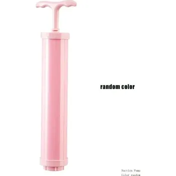 Úložný box Transparentní závěsný vakuový pytel na oblečení | vakuové pytle, úložné vaky - Sací čerpadlo