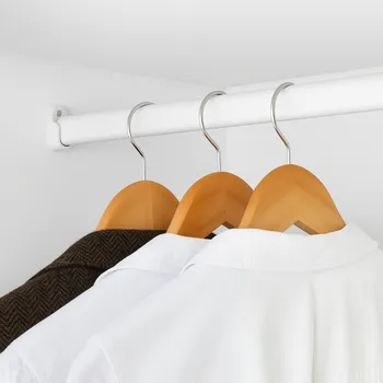 Věšák Interex Věšáková šatní tyč oválná / Bílá matná 2 m