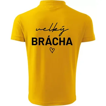 Pánská košile Velký brácha - nápis na prsou - Polokošile pánská Pique Polo 203 - XL ( Žlutá )