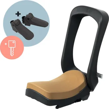 cyklosedačka Cyklosedačka Urban Iki Junior bike seat without mounting frame Bincho Black/Kurumi Brown