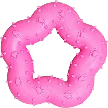 Hračka pro psa BAFPET Gumová kytka - Růžová