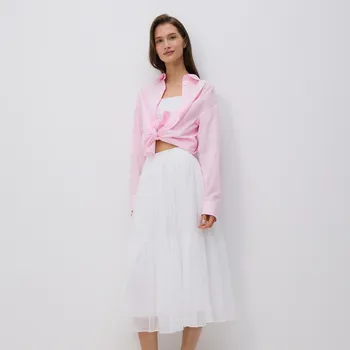 Dámská sukně Reserved - Midi sukně s volány - bílá - 692EH-00X - 692EH-00X-XXL