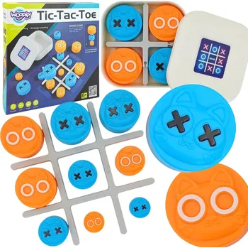 Desková hra WOOPIE Přenosná logická hra Tic-tac-toe v krabici