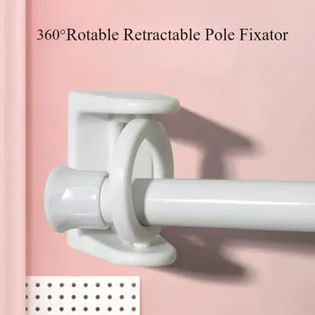 Otočný držák bez vrtání na tyče | koupelnový držák, upevňovací prvek