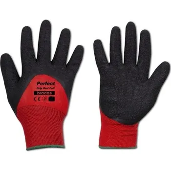 Pracovní rukavice Bradas Pracovní ochranné rukavice PERFECT GRIP RED FULL, různé varianty rozměrů Velikost: 8