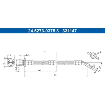 Brzdová hadice Brzdová hadice ATE 24.5273-0375.3