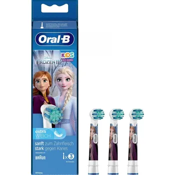 Náhradní hlavice k elektrickému kartáčku ORAL-B, hlavice pro zubní kartáček, Frozen - 3 ks