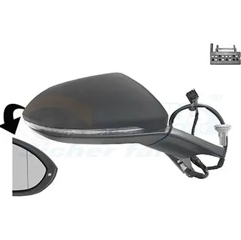 Auto-moto Vnější zpětné zrcátko VAN WEZEL 5766806