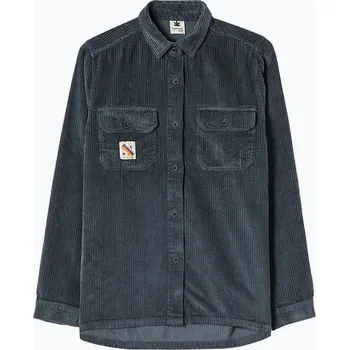 Pánská košile Pánská košile Kaotiko Courduroy Minimal bluish-grey