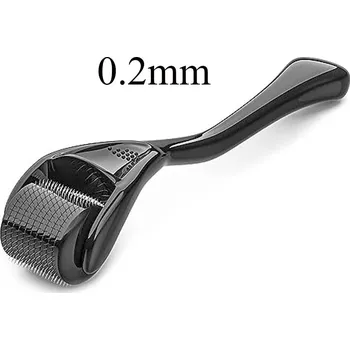 Vlasová regenerace Derma váleček pro růst vousů a vlasů | péče o pleť, aktivátor růstu - černý 0.2mm