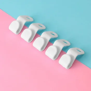 Věšák 5 ks Plastový závěsný věšák šetřící místo | věšák, organizér - BÍLÝ