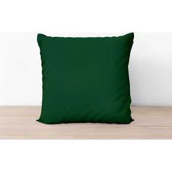 Povlečení Bavlněný povlak na polštář Tmavě zelený - 70x90