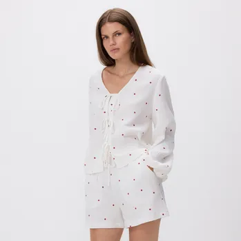 Dámské kraťasy Reserved - Mušelínové vzorované šortky - vícebarevná - 477FM-MLC - 477FM-MLC-XXL