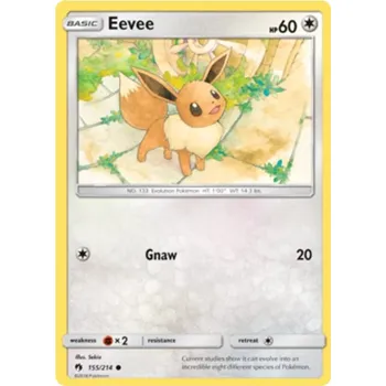 Sběratelská karetní hra Eevee 155/214 - Lost Thunder Typ karty: Non-Holo