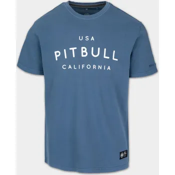 Pánská móda PitBull West Coast Triko Brushed USA CAL - modré - PWC_PTUSACAL210_BLUE Velikosti: M