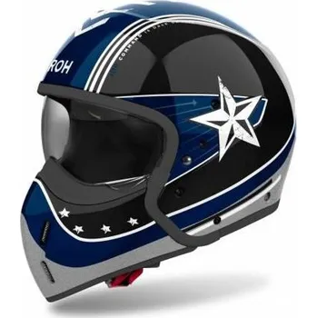 Helma na motorku Přilba J110 Command, AIROH (lesklá modrá) 2025 M