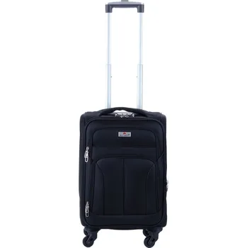 Malý palubní kufr na 4 kolečkách s expandérem 50 l 655 černá