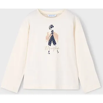 Dívčí tričko dětské bavlněné triko s obrázkem Mayoral 4010-71 velikost 128