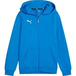 Chlapecká mikina Puma TEAMGOAL CASUALS HOODED JACKET 128 Modrá, Bílá