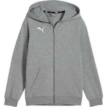 Chlapecká mikina Chlapecká mikina Puma TEAMGOAL CASUALS HOODED JACKET 140 Šedá, Bílá