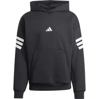 Pánské oblečení Pánská mikina adidas M FUTURE ICONS 3-STRIPES HD L Černá, Bílá