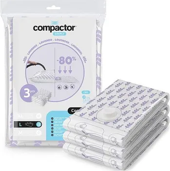 Úložný box Compactor sada 3 ks vakuových pytlů COMPRESS L 100 litrů