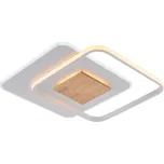 Optonica LED Stropní svítidlo CCT 60W White+Wood Stmívatelná + Dálkový ovladač