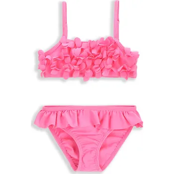 Kojenecké plavky LEMON EXPLORE Dvoudílné dětské plavky s volánkem WL5 92 RŮŽOVÁ