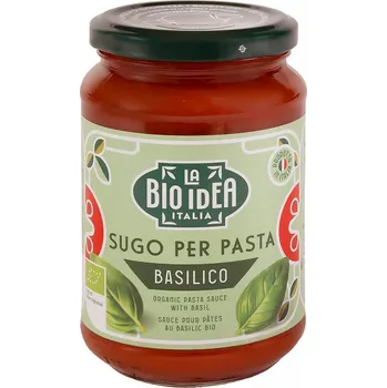 Hotové jídlo Bio Idea Omáčka na těstoviny s bazalkou Bio 340 g