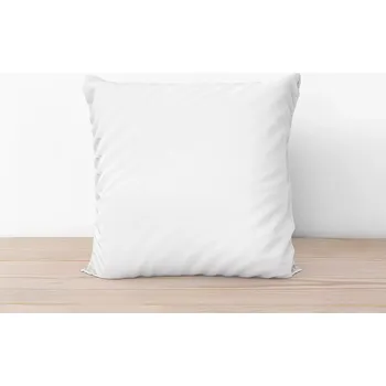 Povlak na dekorativní polštářek Bavlněný povlak na polštář Bílý 40x40