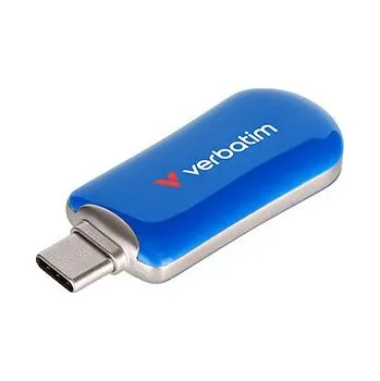 Ukládání dat Verbatim USB flash disk, USB C, 256GB, Plectra, modrý, 30234, USB C (30234)